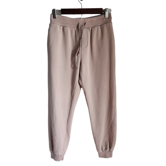 Cuyana Pants - Cuyana Pants Women's Small Tan Brown Joggers Sweatpants Pockets Supima Cotton